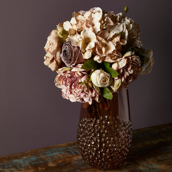 Speedtsberg Vase m. Bobler Ø13x25cm. Dark Rose