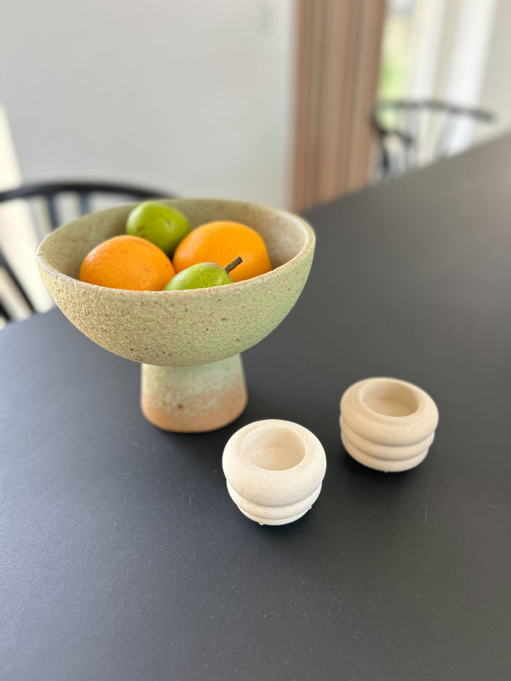 CÆSER Skål (Ø 21 x 16,5cm) Grøn/Brun