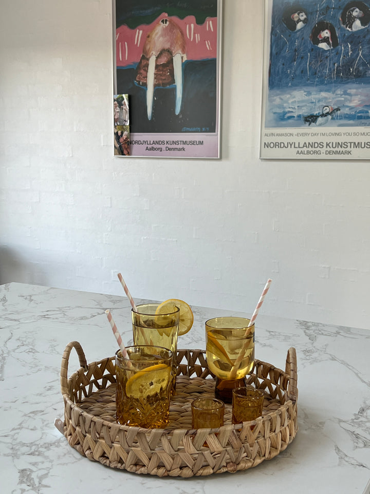 Lyngby - Vandglas Sorrento Amber 4 stk (30 cl)