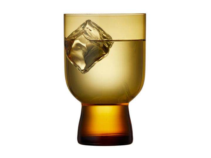 Lyngby - Vandglas Sorrento Amber 4 stk (30 cl)