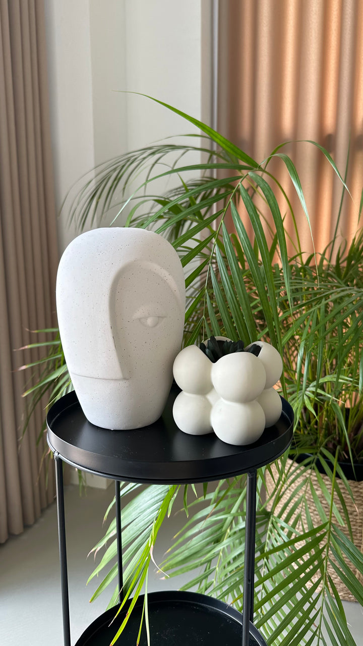 Vase Keramik Sand (12,5 x 13 x 19,5 cm)