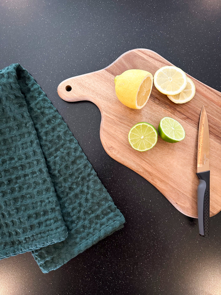 Skærebræt m. Jutestrop ( Ø39x24x1,8cm).