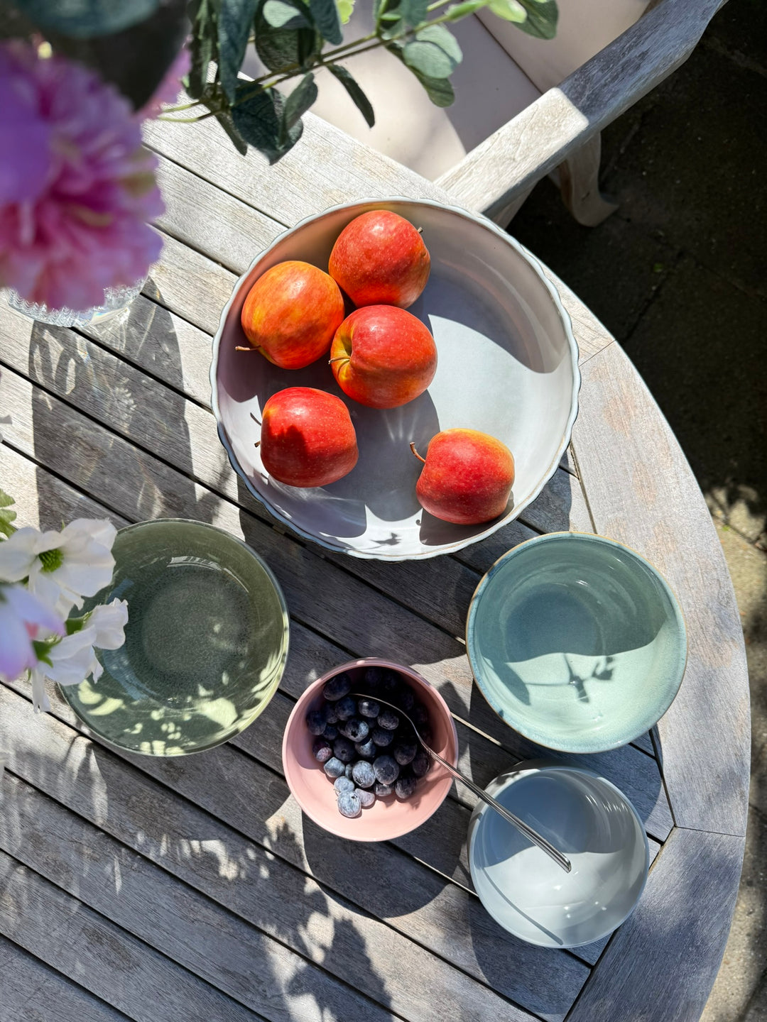 ALLI Rund Fad (25x6cm) Blå