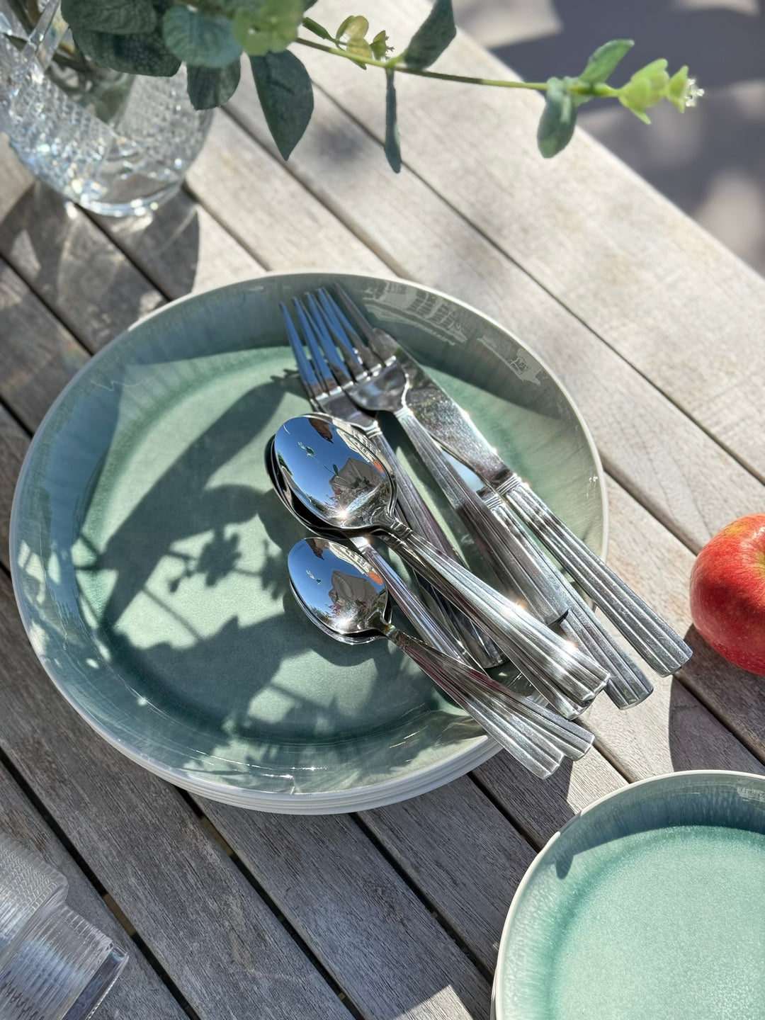 ASTA Middagstallerken (Ø26cm) m/løbeglasur Grøn