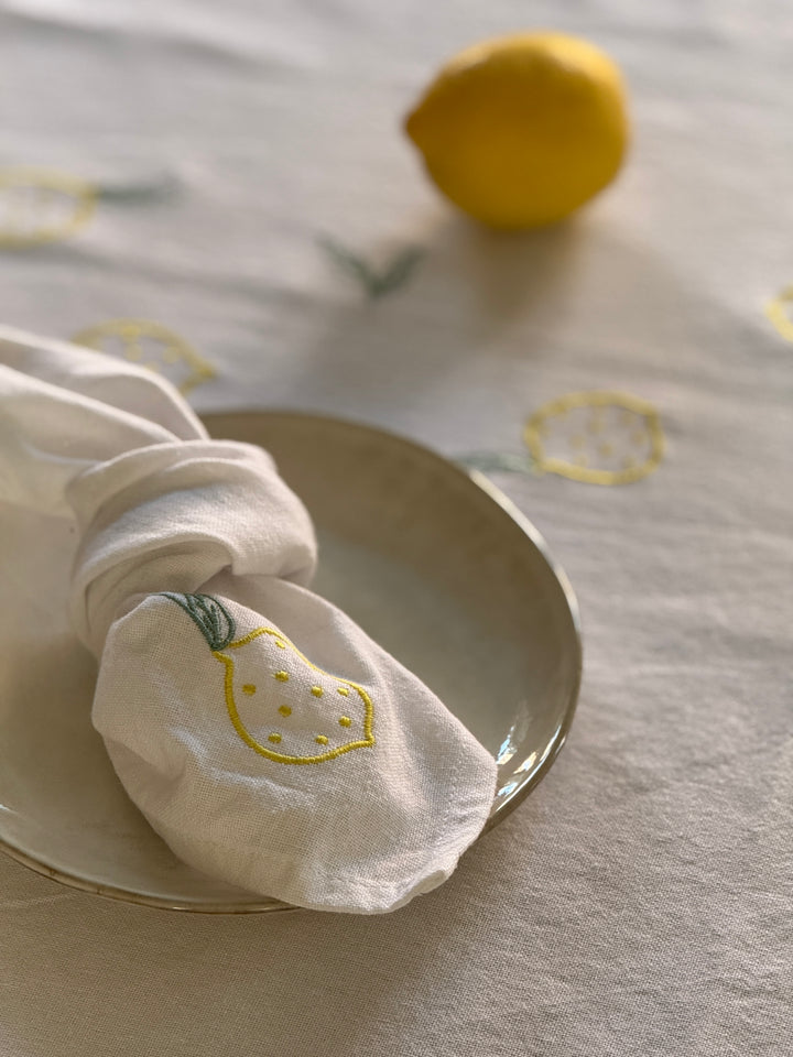 Stofservietm Citron FREDERIKA (40x40cm)