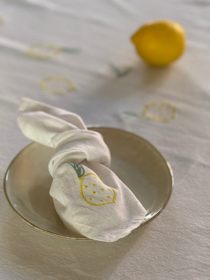 Stofservietm Citron FREDERIKA (40x40cm)
