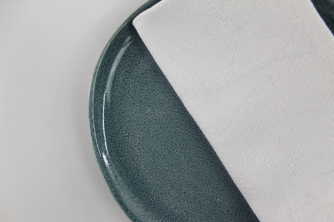 Stofserviet i Jacquard METTE (40x40cm) Hvid