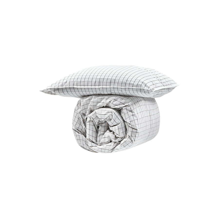 byNORD - Sengesæt Erika Snow w. coal