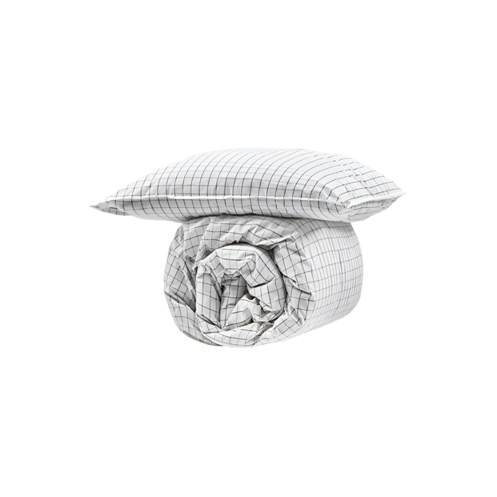 byNORD - Sengesæt Erika Snow w. coal