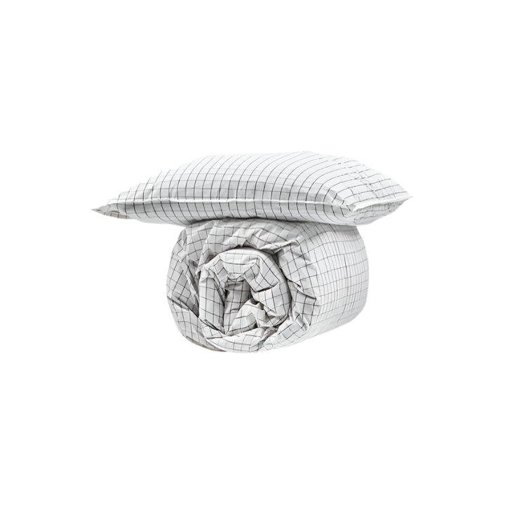 byNORD - Sengesæt Erika Snow w. coal