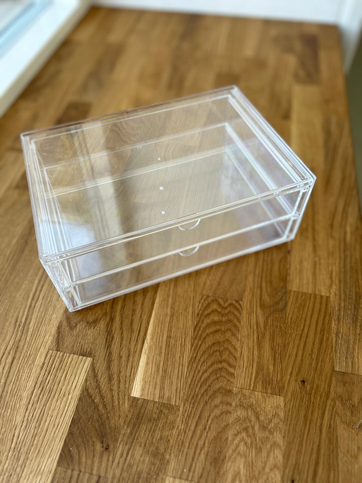 Makeup Organizer m. 2 Skuffer.  22,5x17x9,7cm
