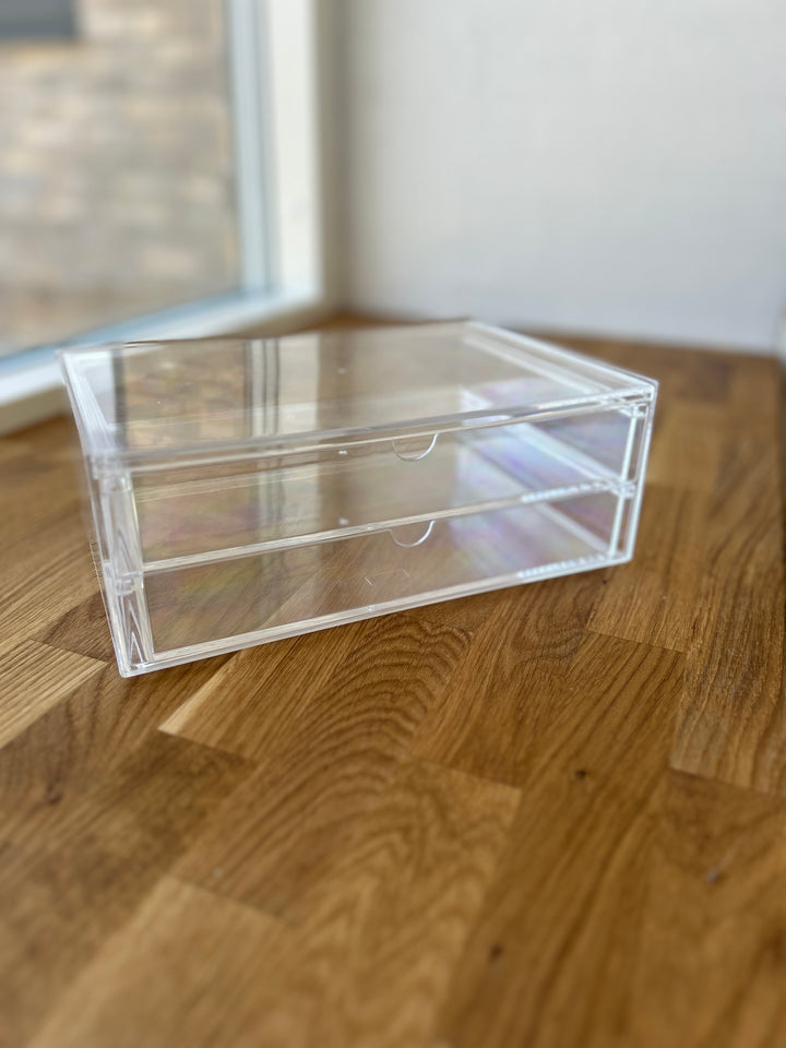 Makeup Organizer m. 2 Skuffer.  22,5x17x9,7cm