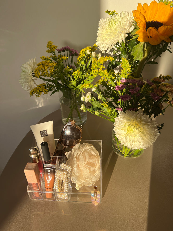 Makeup Organizer m. 2 Skuffer.  17x12,8x9,7cm