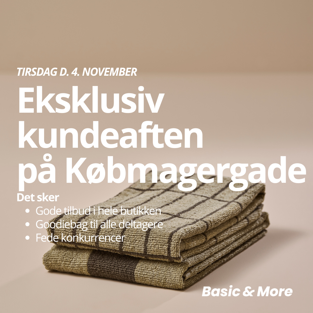 Billet til kundeaften - Købmagergade