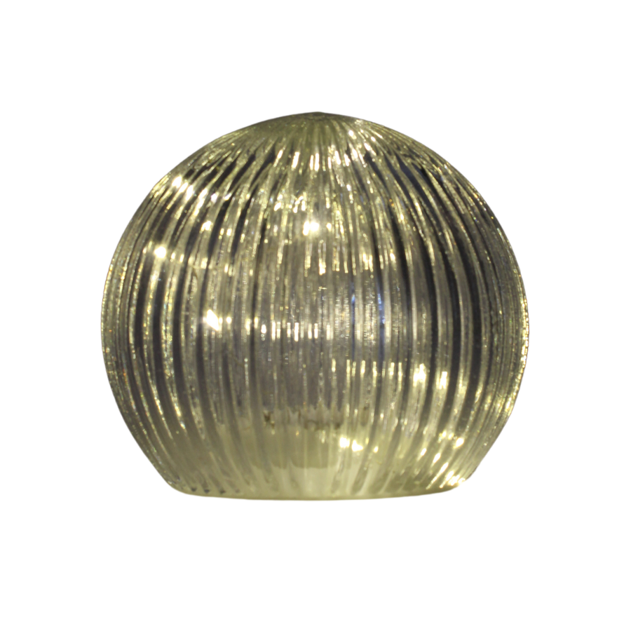 Stor Glas Kugle m. LED (12x10cm)