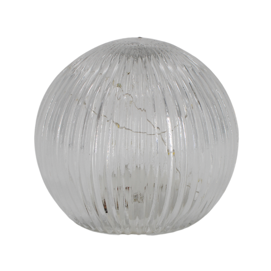 Stor Glas Kugle m. LED (12x10cm)