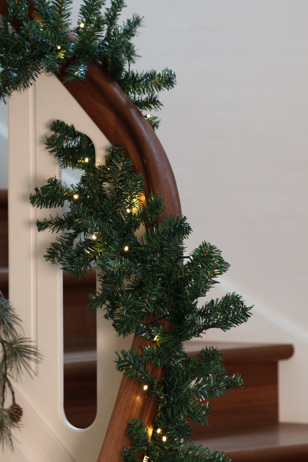 Kunstig Granguirlande m. LED