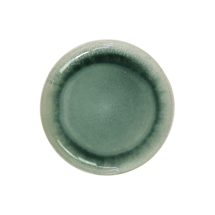 6 stk. ASTA Frokosttallerkener m/løbeglasur i Grøn (Ø17cm)