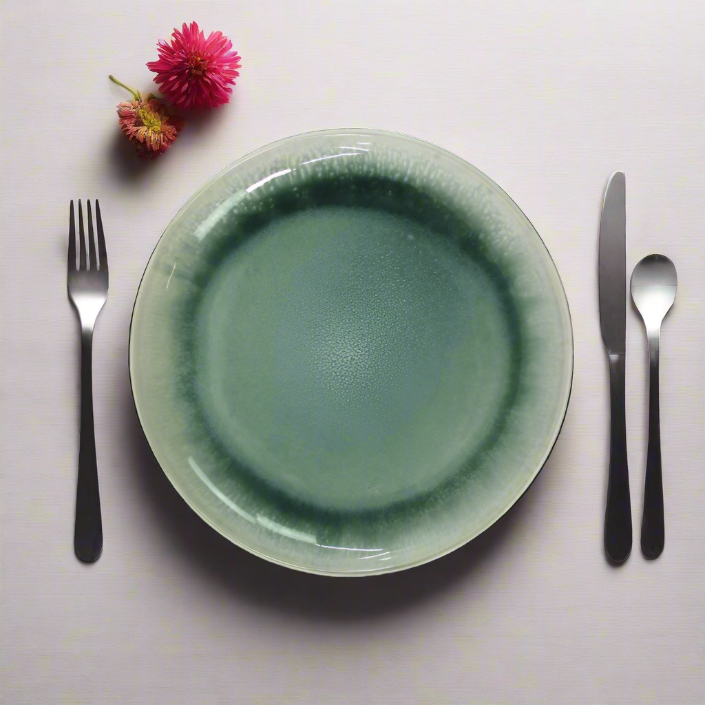 6 stk. ASTA Frokosttallerkener m/løbeglasur i Grøn (Ø17cm)