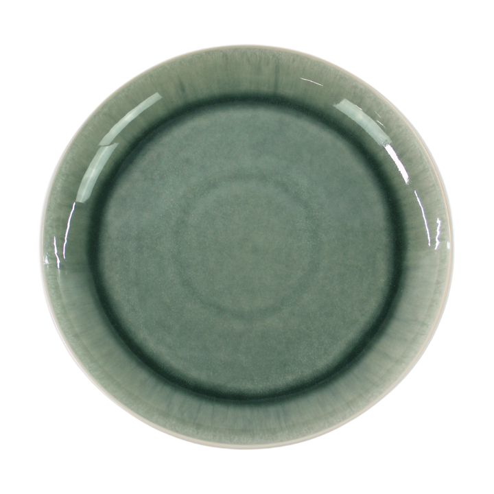 4 stk. ASTA Middagstallerkener m/løbeglasur i Grøn (Ø26cm)