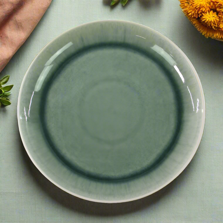 ASTA Middagstallerken (Ø26cm) m/løbeglasur Grøn