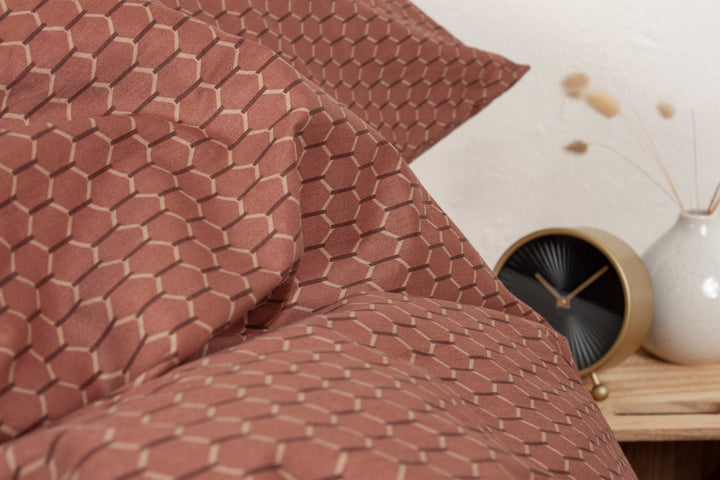 Sengetøj Ask Cognac (140x200cm)