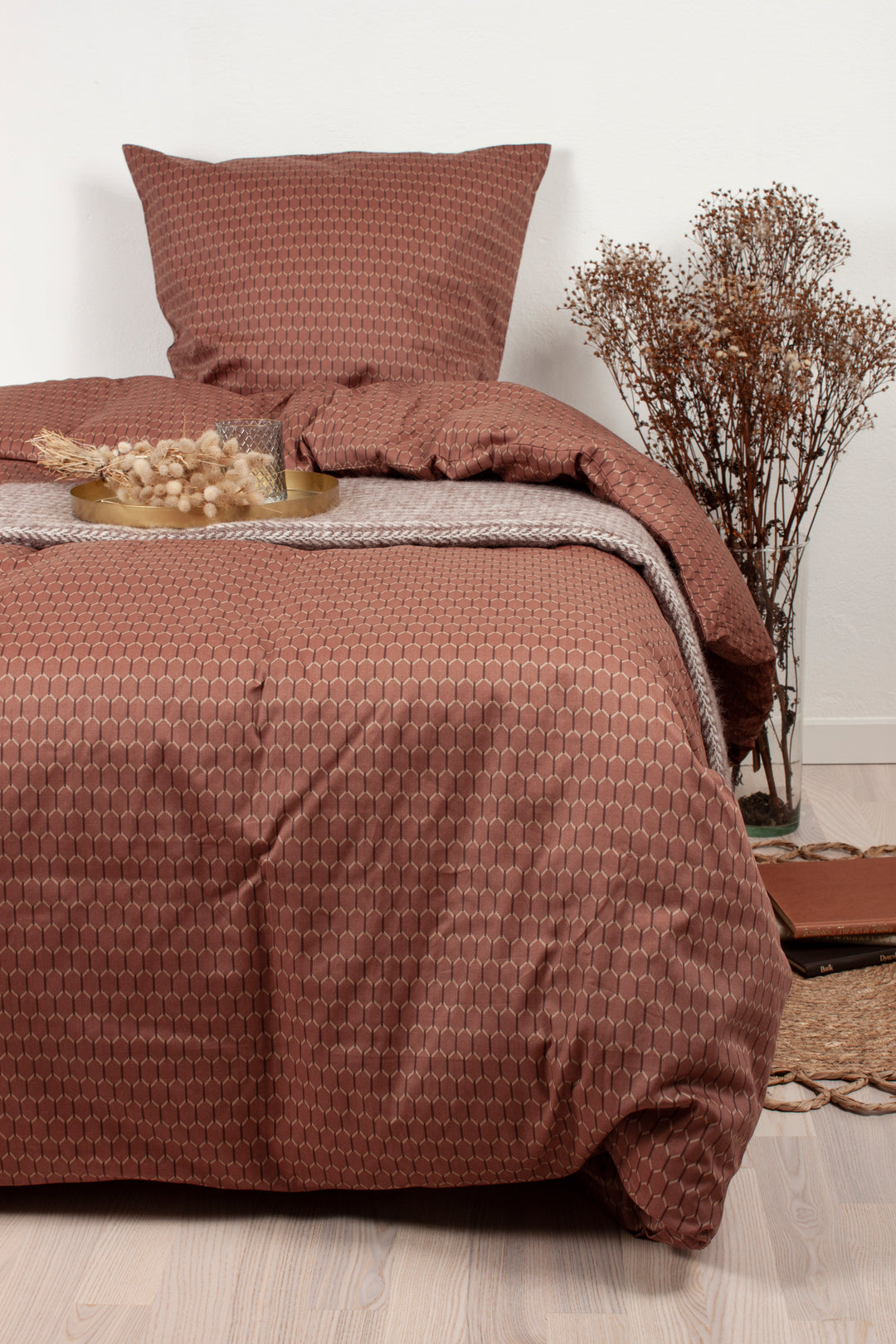 Sengetøj Ask Cognac (140x200cm)