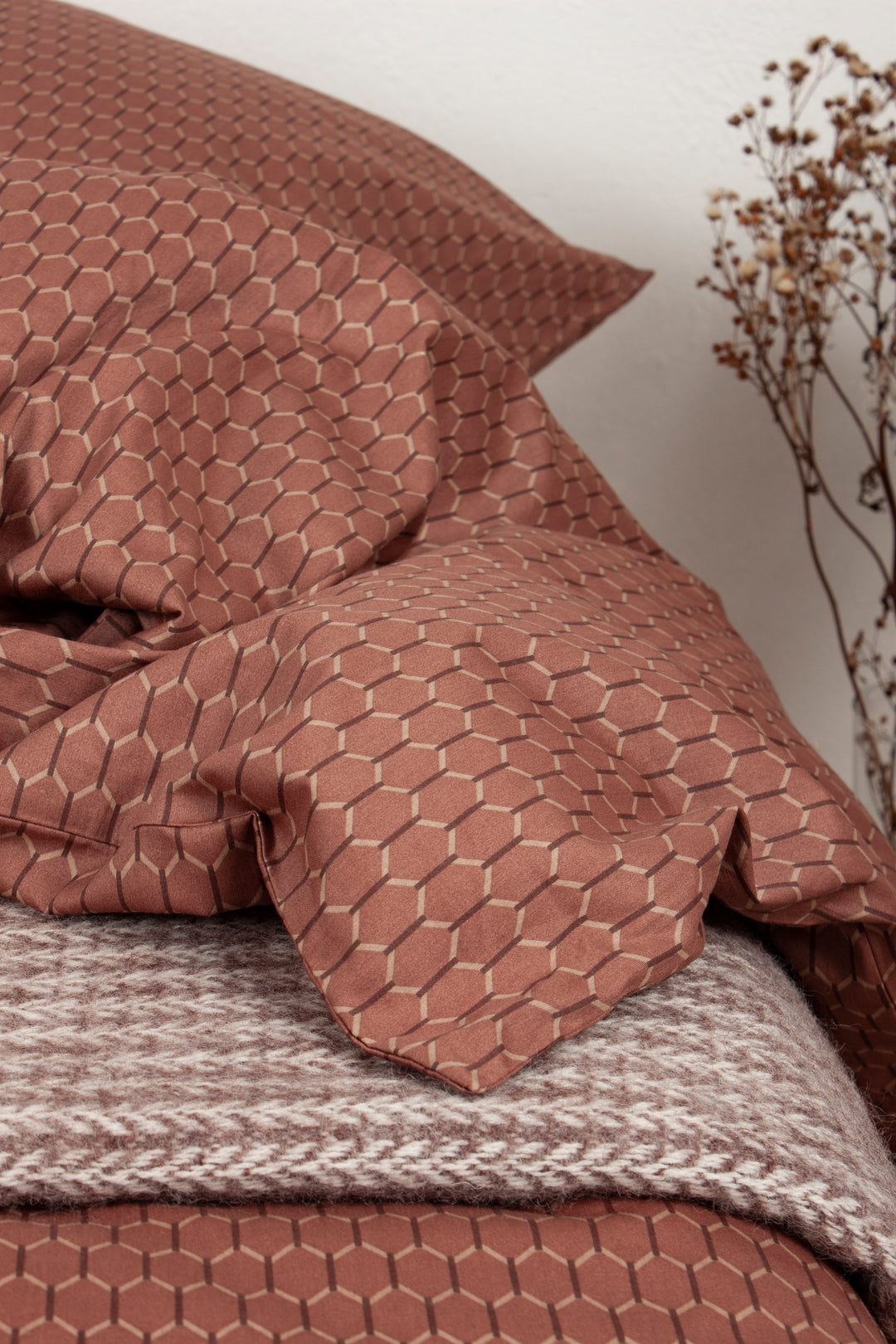 Sengetøj Ask Cognac (140x200cm)