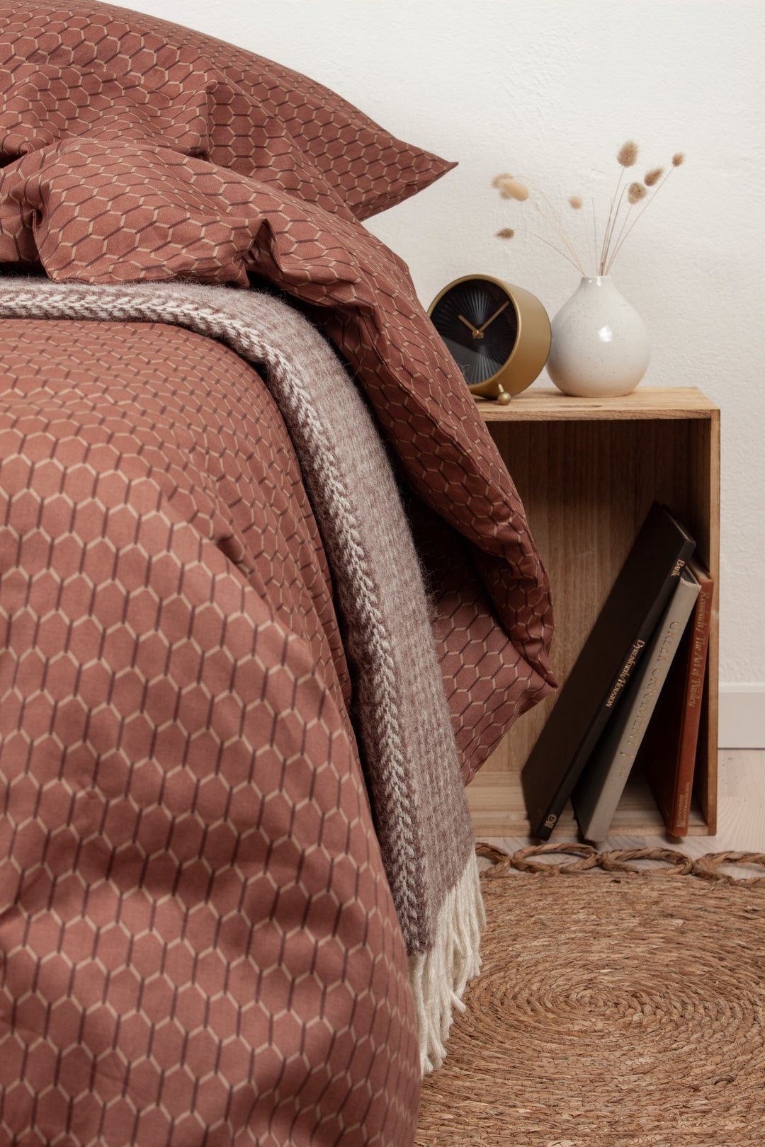 Sengetøj Ask Cognac (140x200cm)