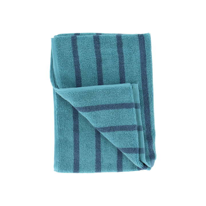 BIAS Badehåndklæde (70x140cm) i Mediterranea/Oil Blue