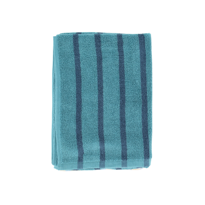 BIAS Badehåndklæde (70x140cm) i Mediterranea/Oil Blue