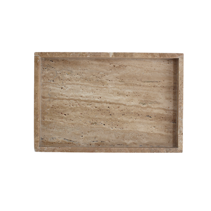 Bakke i Travertin. 30x20x3cm.