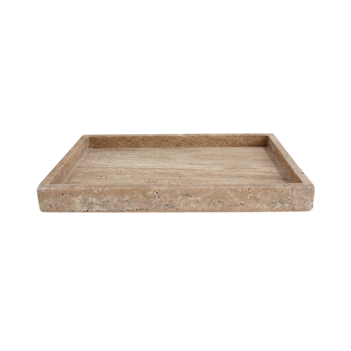Bakke i Travertin. 30x20x3cm.