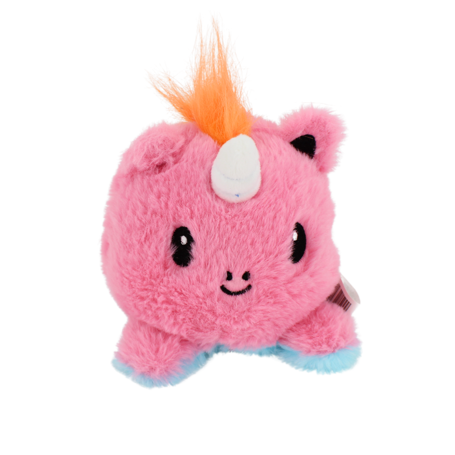 Vendbar Bamse. Unicorn. Turkis/pink