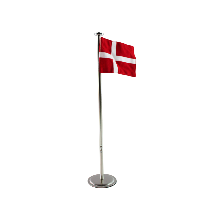Bordflag dannebrog str. 40,5 cm. metal