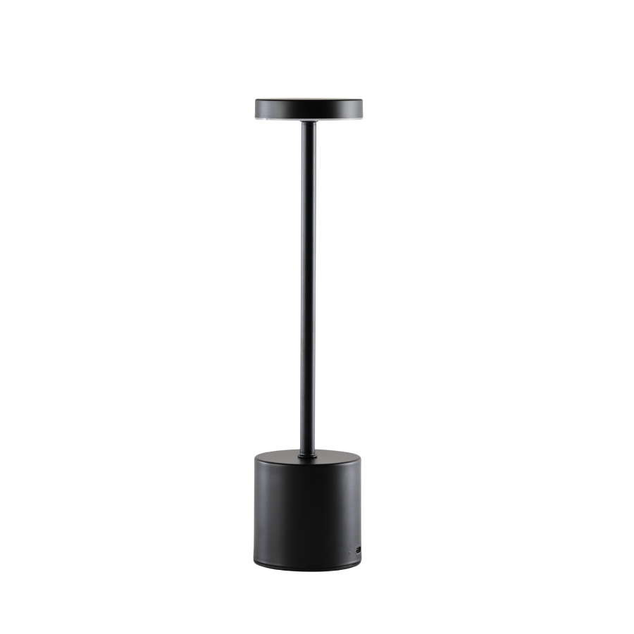 Bordlampe 8x34 cm Sort