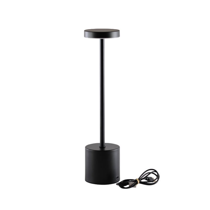 Bordlampe 8x34 cm Sort