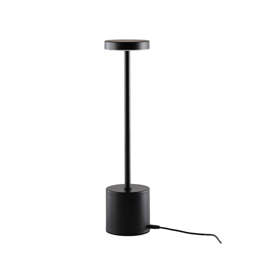 Bordlampe 8x34 cm Sort