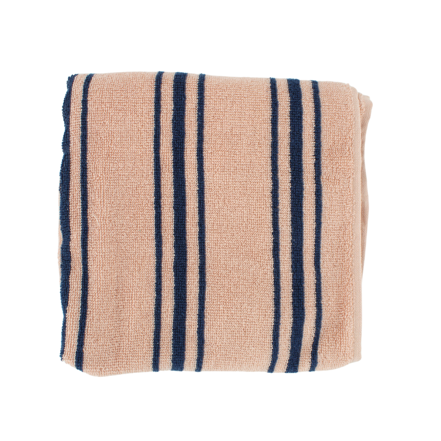 CALIX Badehåndklæde (70x140cm) Rose Smoke/Insignia Blue