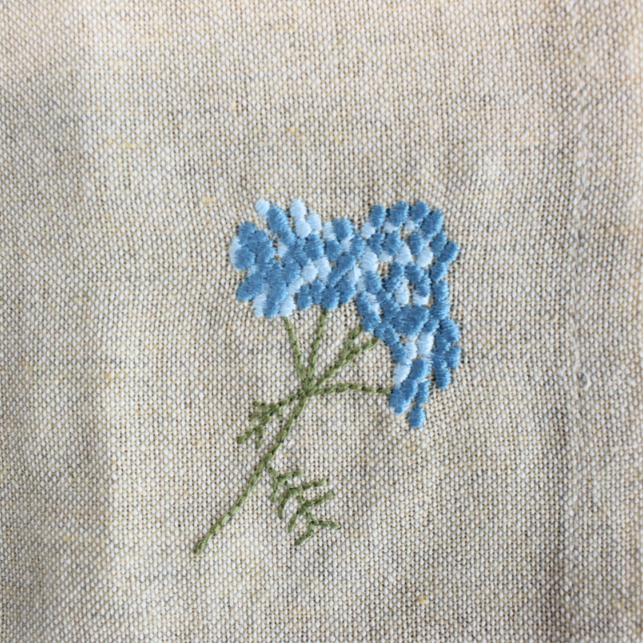 Stofserviet m Blomst  ETLA (40x40cm)