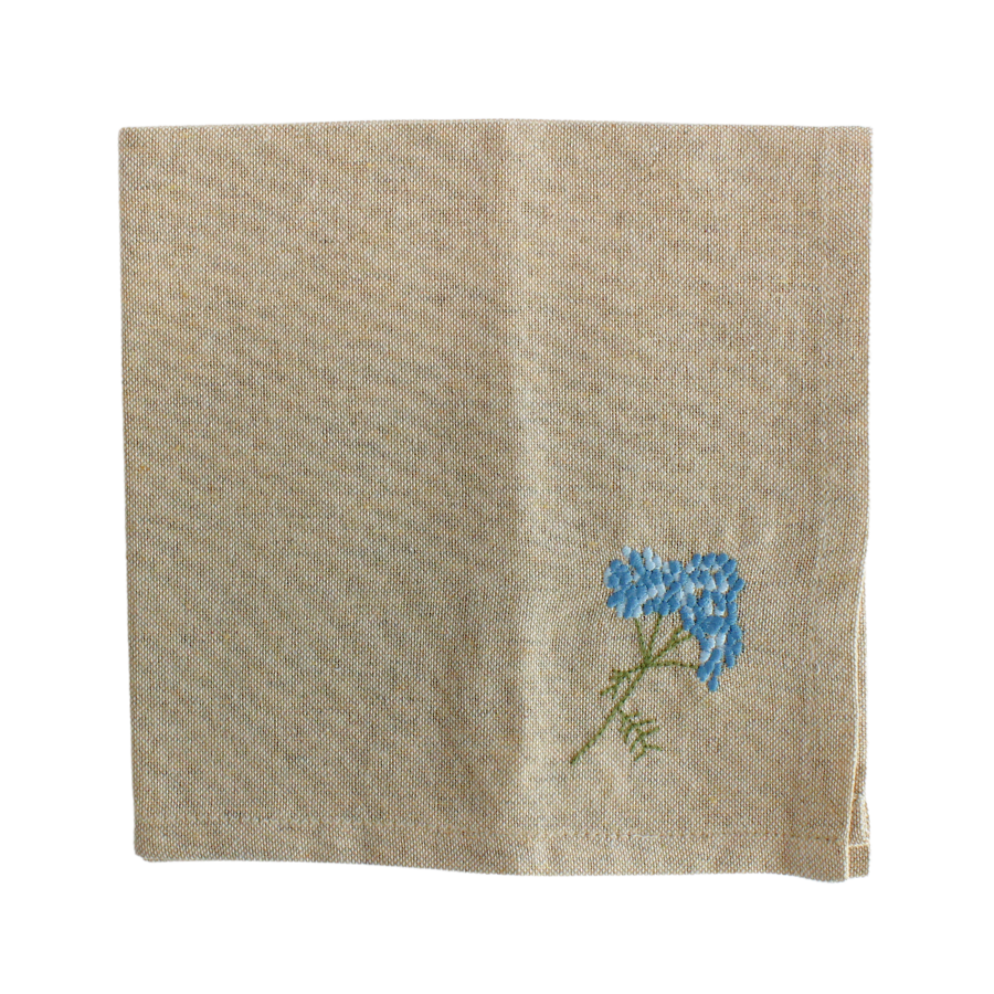 Stofserviet m Blomst  ETLA (40x40cm)