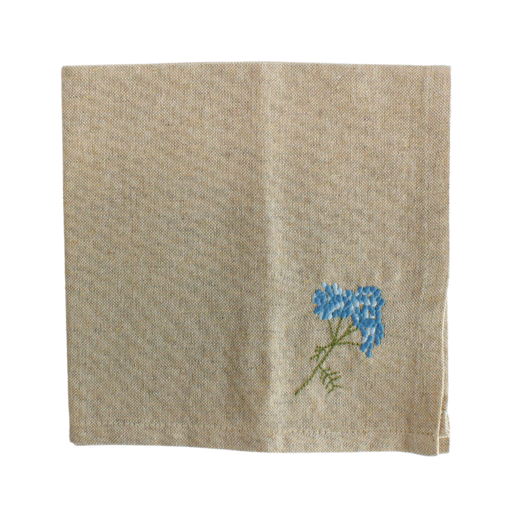 Stofserviet m Blomst  ETLA (40x40cm)