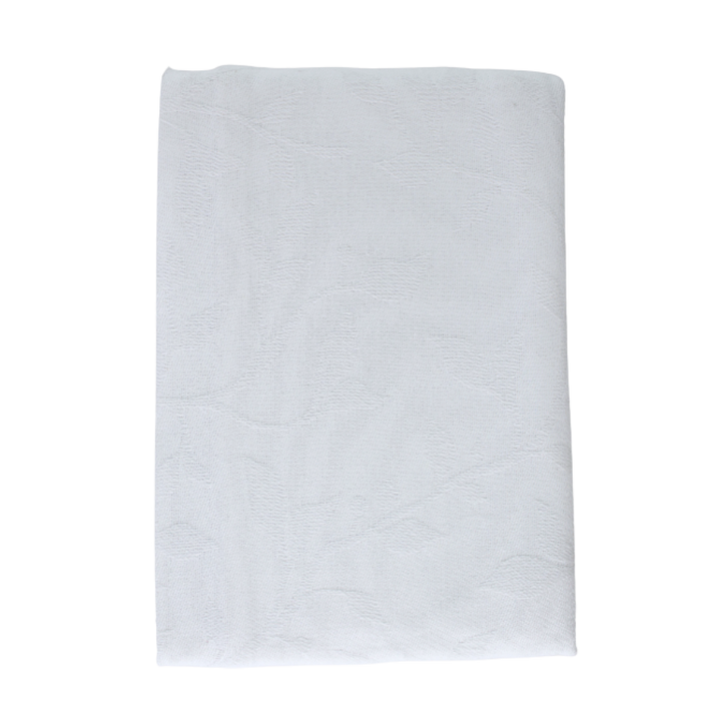 Dug i Jacquard METTE (140x320cm) Hvid