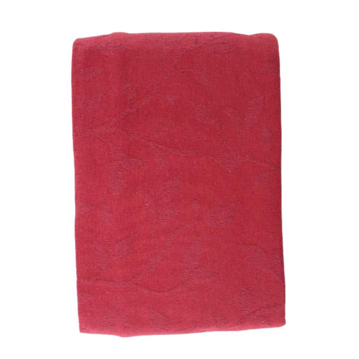 Dug i Jacquard METTE (140x270cm) Kirsebær Rød