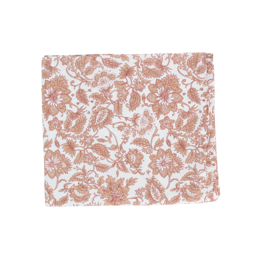 Dug i Hvid Print. 140x220cm