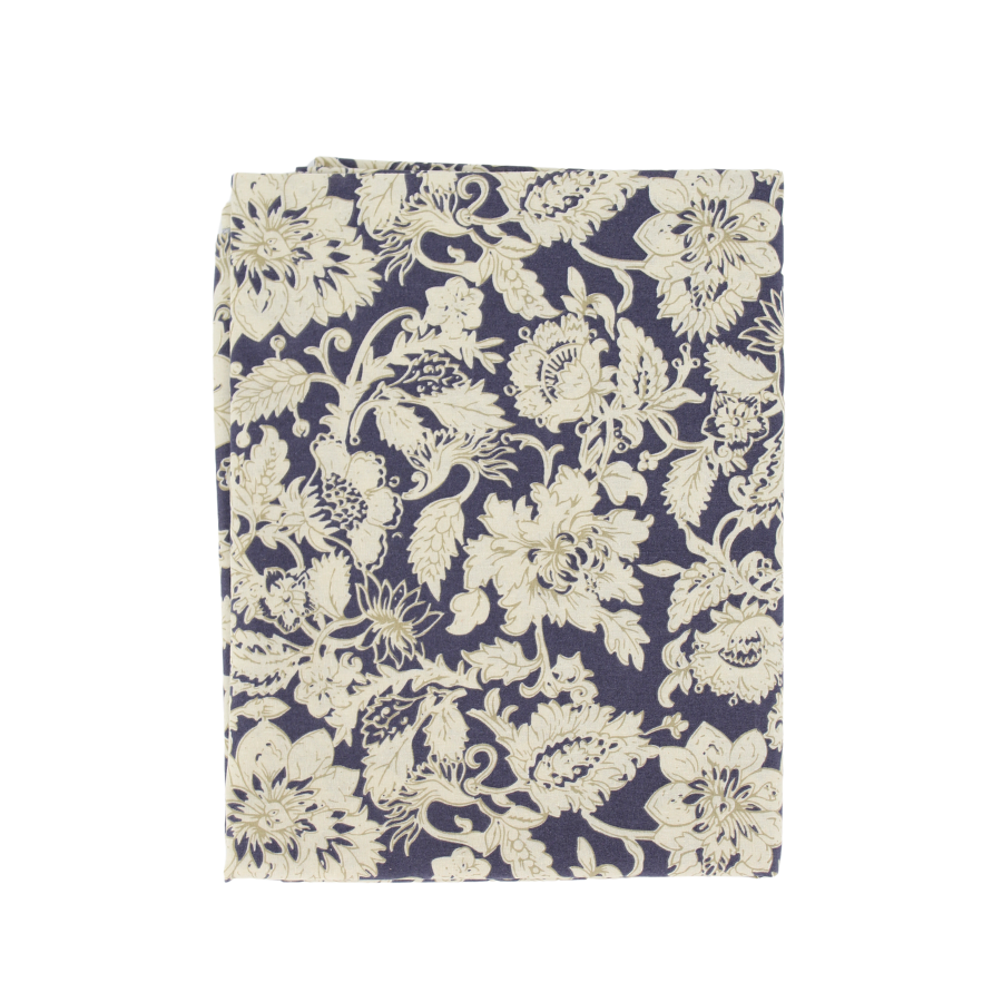 Dug i Blå Print. 140x220cm