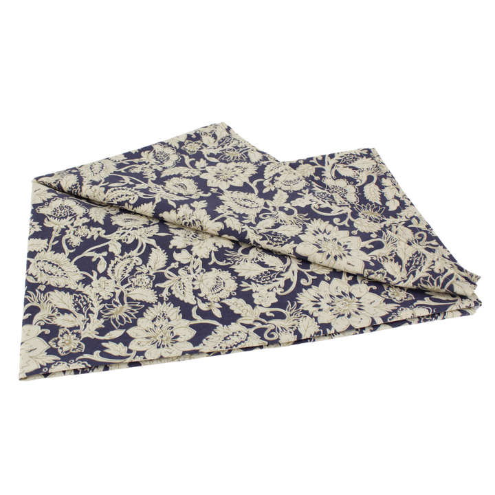 Dug i Blå Print. 140x220cm