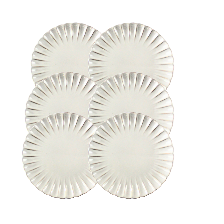 6 stk. Frokosttallerken FRODE (21cm) Hvid