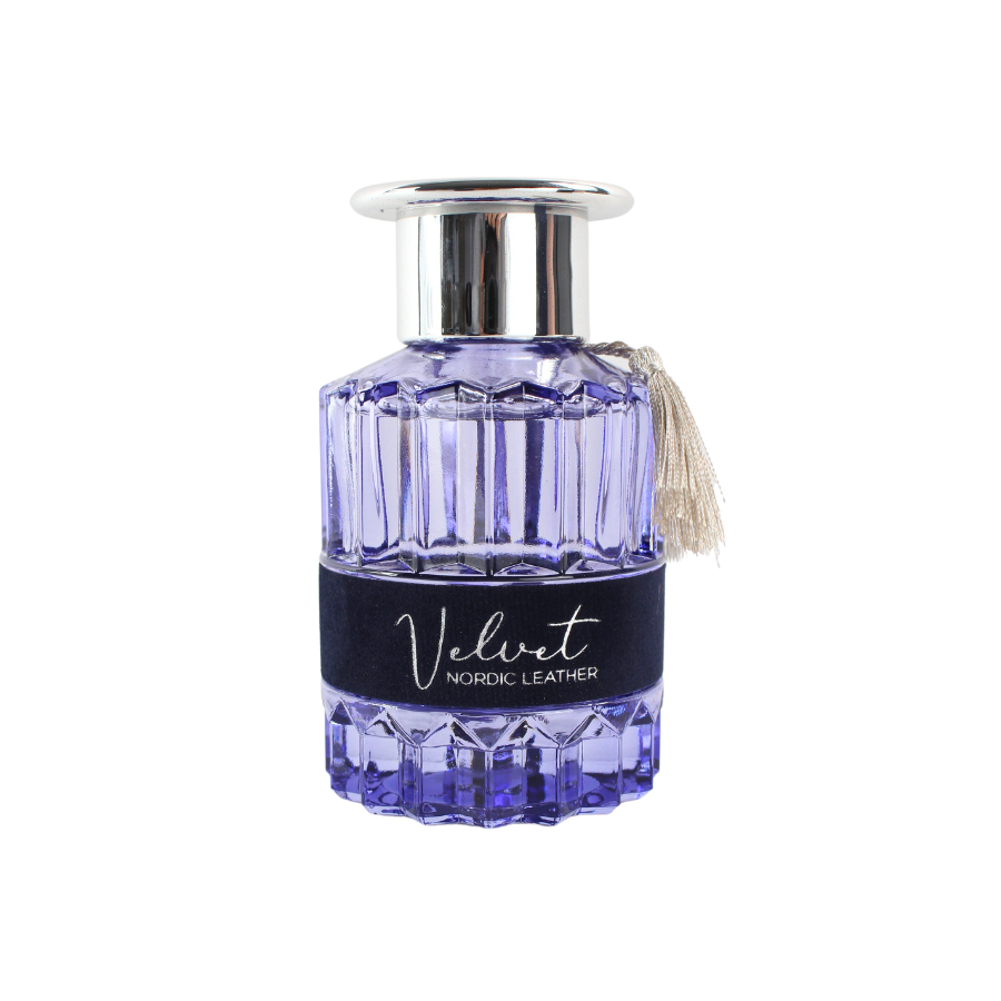 Duftdiffuser i velour æske,100ml. mørkeblå