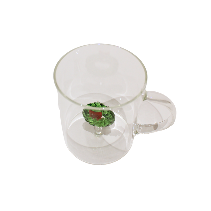 Glas med Julekrans Figur (450ml)